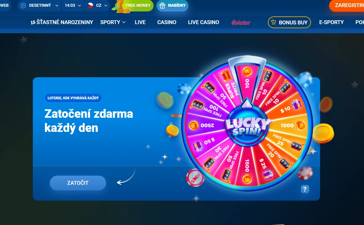 Loterie a tomboly Mostbet v České republice